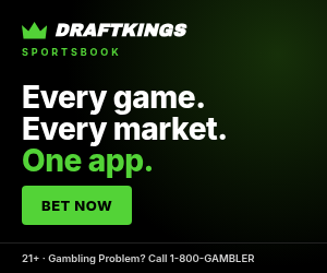 Advertisement: DraftKings Sportsbook. 21+. Gambling Problem? Call 1-800-GAMBLER.