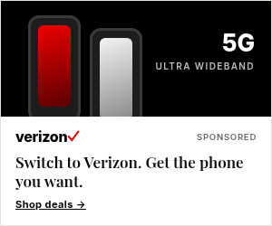 Advertisement: Verizon 5G phones