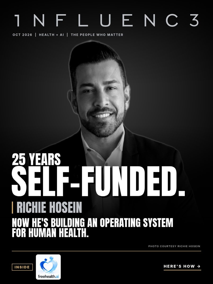 Influence Founded carousel cover featuring Richie Hosein
